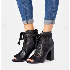 JustFab Maxwell chunky heels